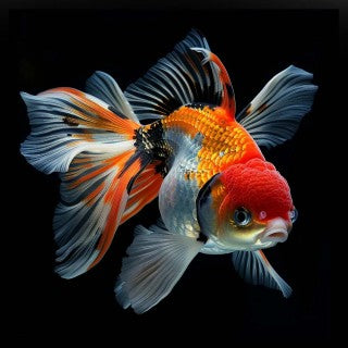 🐠 Sold in packs of 3 - Calico Oranda - 2-2.5" - Free FedEX Overnight Shipping